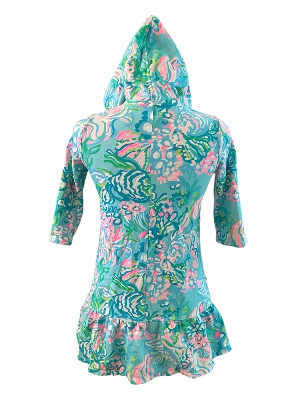 Lilly Pulitzer Hooded Zipper Front Beach Cover Up - Size Large 8-10